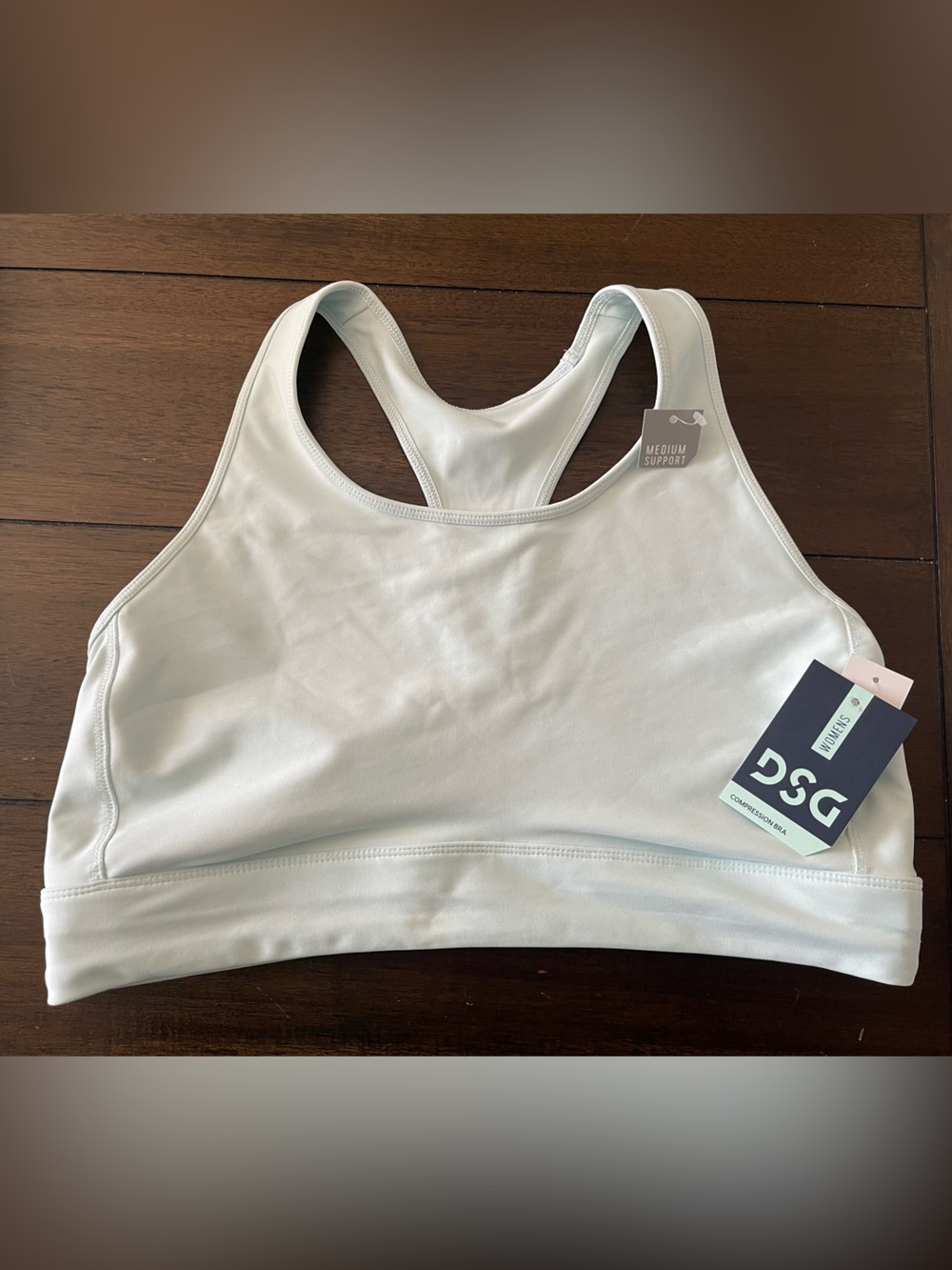DSG Light Gray Racerback Sports Bra